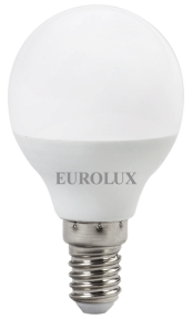 Лампа светодиодная Eurolux в форме шара (G45), 230 В