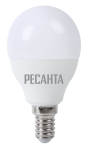 Лампа светодиодная Ресанта в форме шара (G45), 230 В