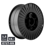 Проволока сварочная MIG, порошковая самозащитная (E71T-GS), ø1,2 мм, 15 кг