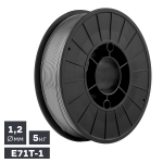 Проволока сварочная MIG, порошковая газозащитная (E71T-1), ø1,2 мм, 5 кг